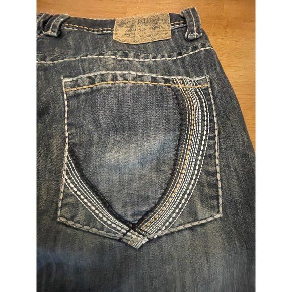 Men's VINTAGE Y2K Southpole Jeans Blue Denim Med/Dark Wash, Size‎ 38 - Picture 3 of 9